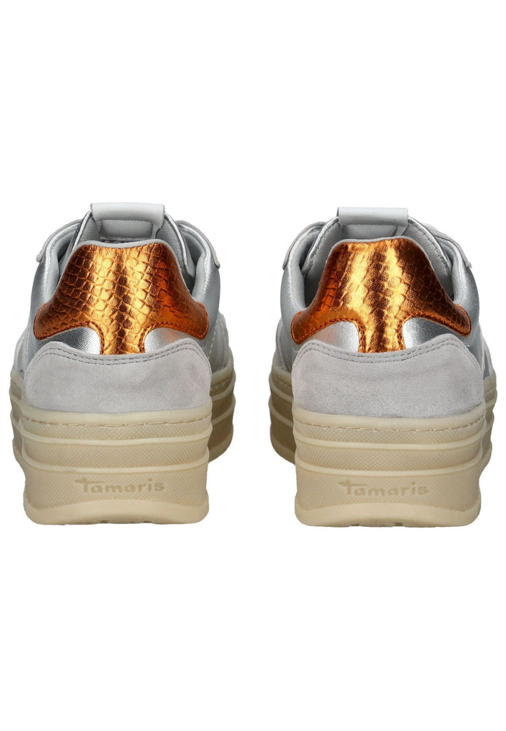 Tamaris Sneaker Leder/Synthetik Silber