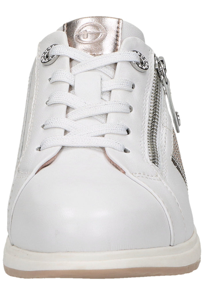Tamaris Sneaker Leder/Synthetik Weiß