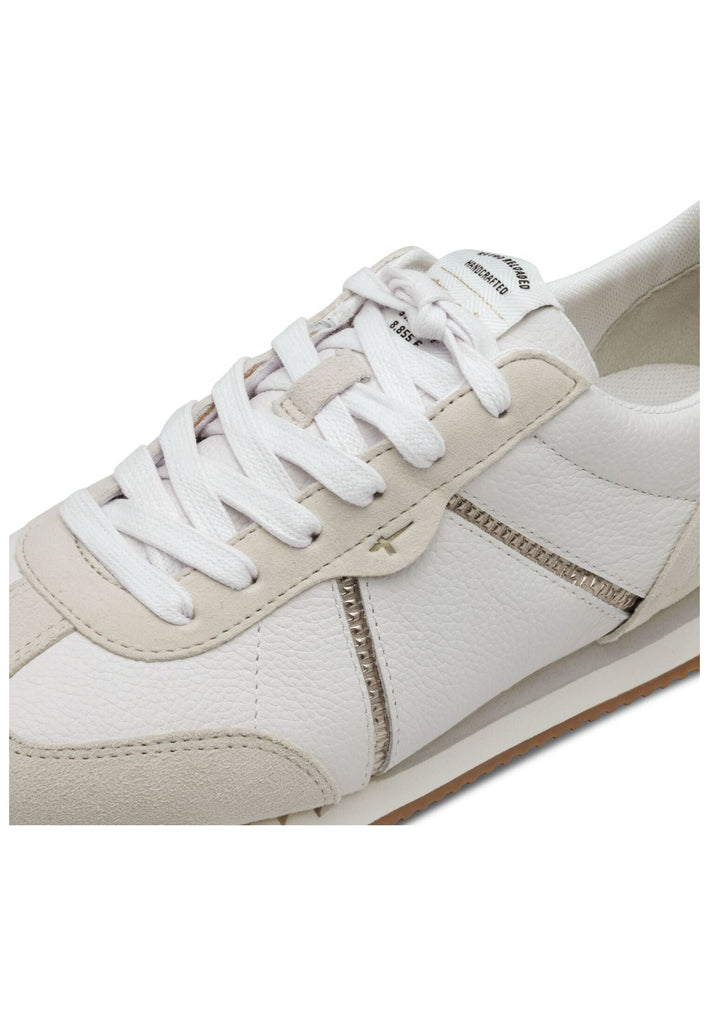 Tamaris Sneaker Leder/Synthetik Weiß/Gold
