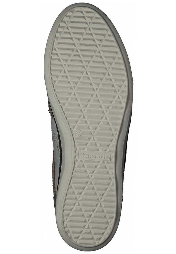 Tamaris Sneaker Leder/Synthetik Weiß/Gold