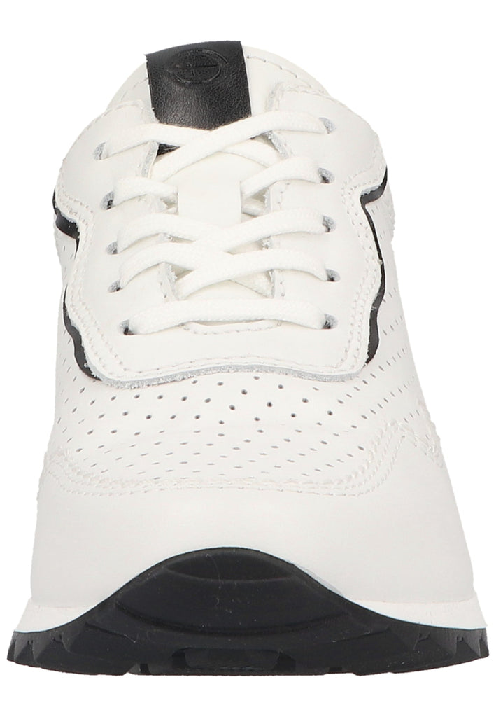 Tamaris Sneaker Leder/Synthetik Weiß/Schwarz