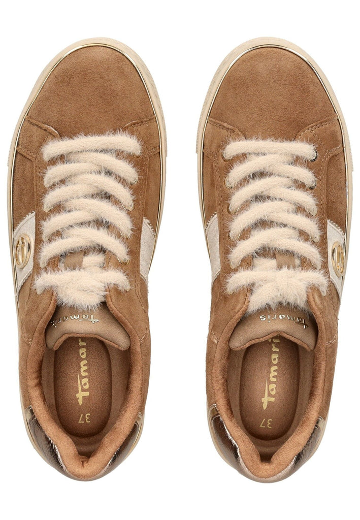 Tamaris Sneaker Leder/Textil Camel