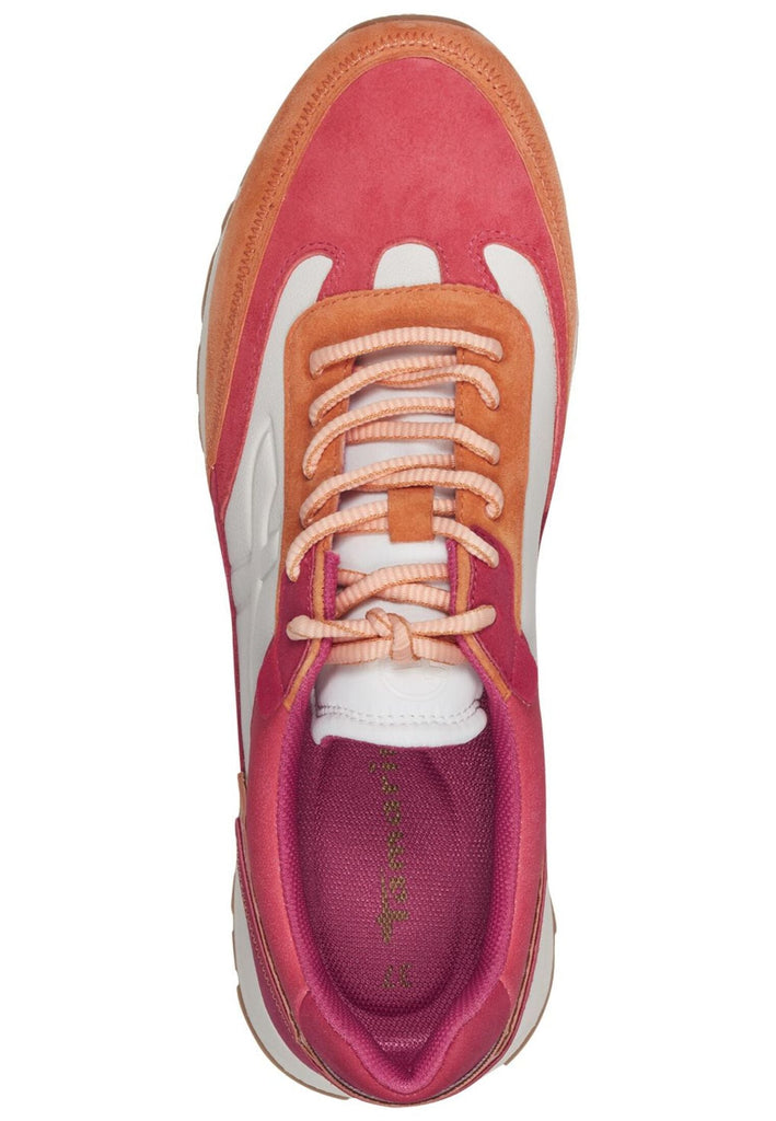 Tamaris Sneaker Leder/Textil Pink/Weiß