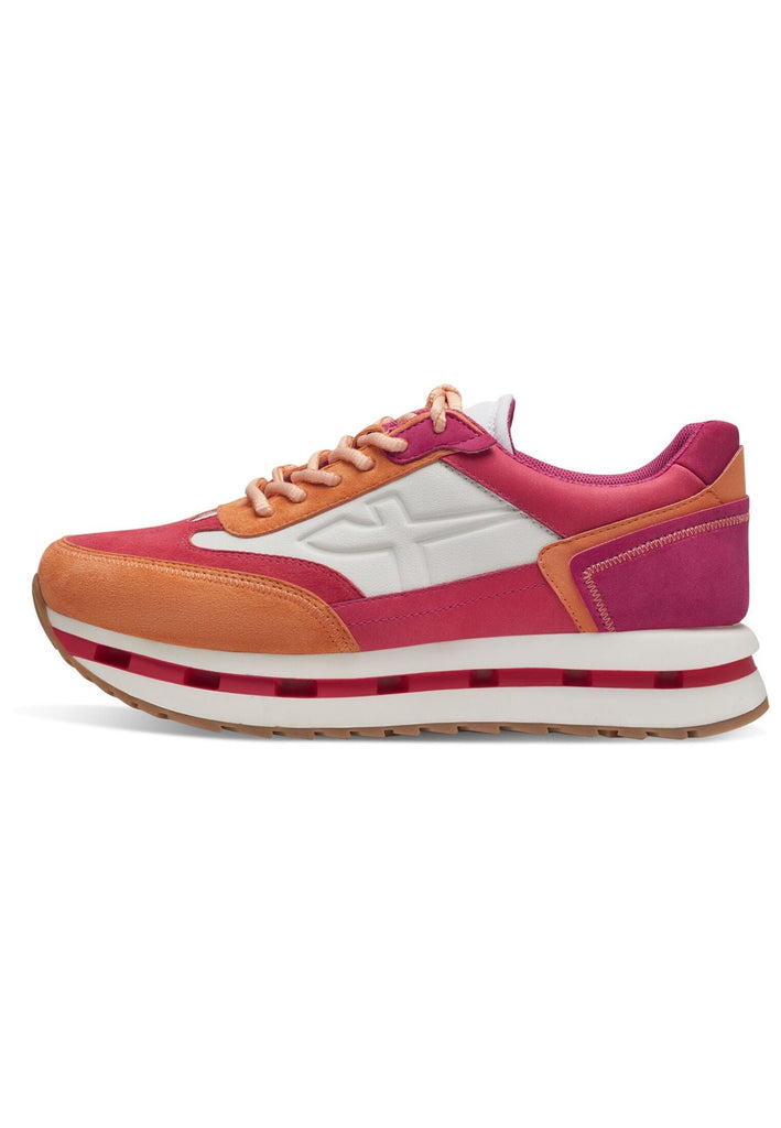 Tamaris Sneaker Leder/Textil Pink/Weiß