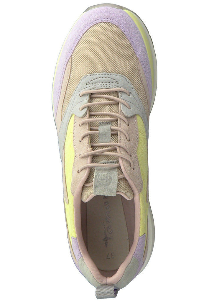 Tamaris Sneaker Leder/Textil Violet/Gelb