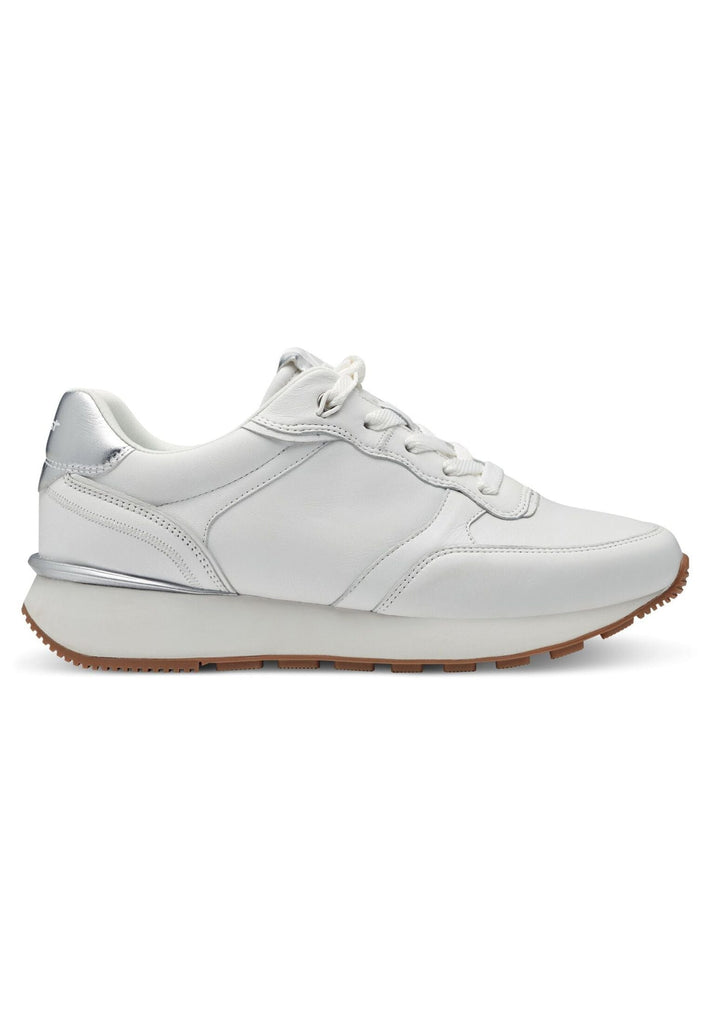 Tamaris Sneaker Leder/Textil Weiß