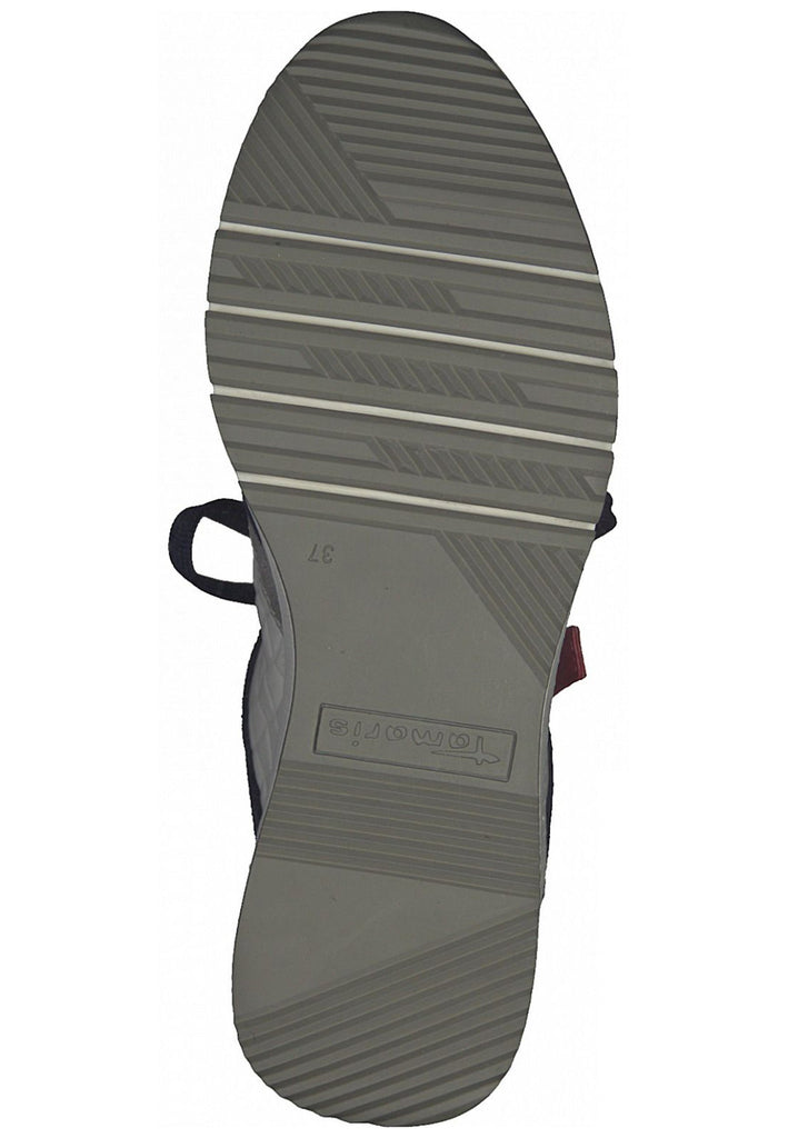 Tamaris Sneaker Leder/Textil Weiß/Blau