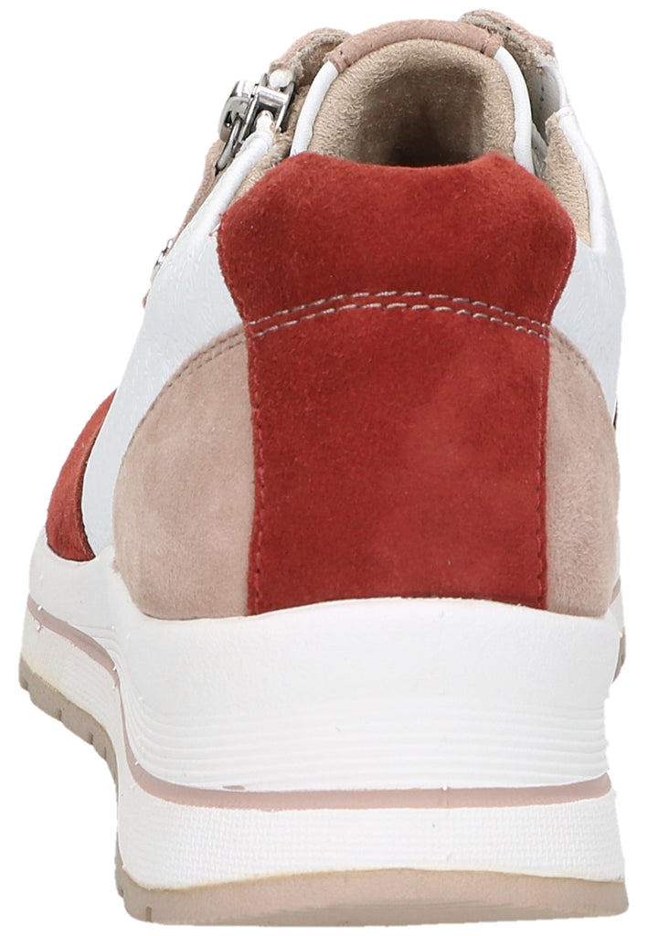 Tamaris Sneaker Leder/Textil Weiß/Rot