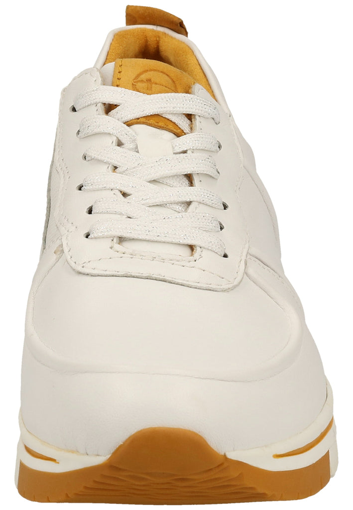 Tamaris Sneaker Leder Weiß/Gelb
