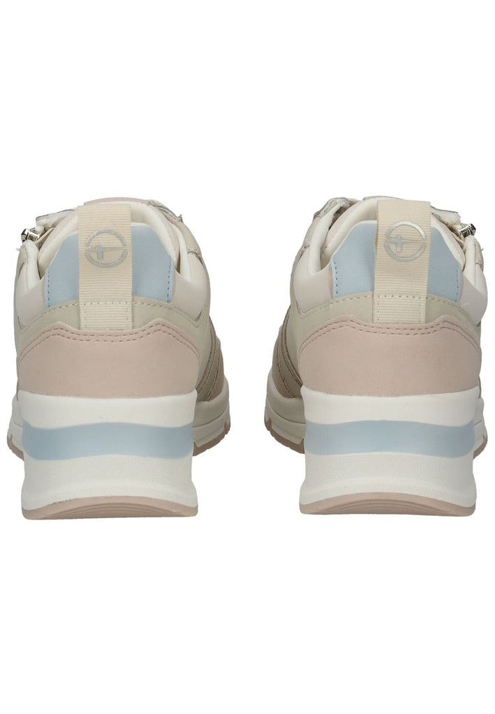 Tamaris Sneaker Lederimitat Beige/Blau