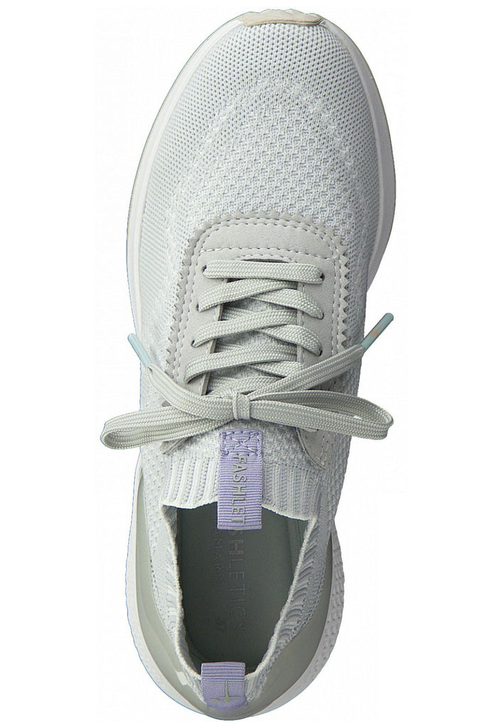 Tamaris Sneaker Lederimitat/Textil Hellgrau