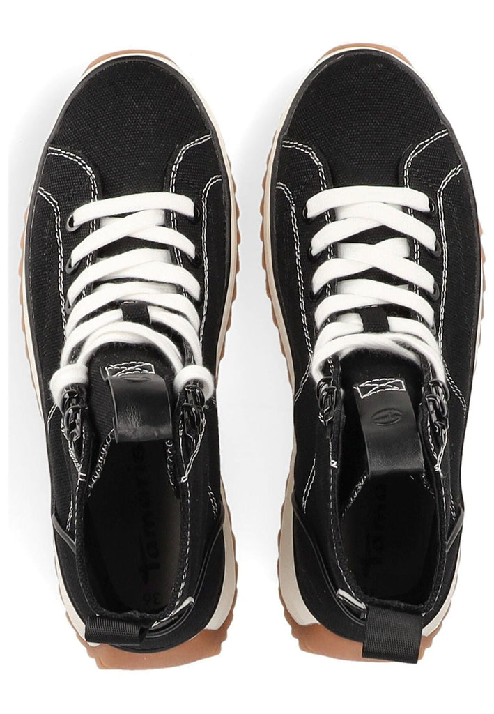Tamaris Sneaker Lederimitat/Textil Schwarz