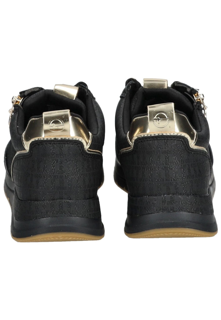 Tamaris Sneaker Lederimitat/Textil Schwarz/Gold