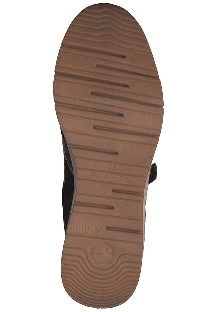 Tamaris Sneaker Lederimitat/Textil Schwarz/Gold