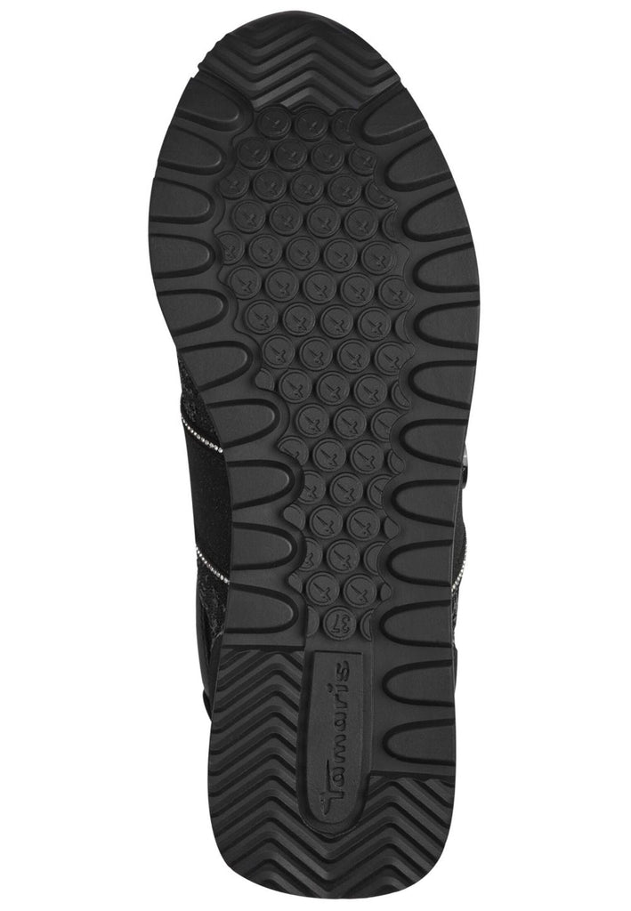 Tamaris Sneaker Lederimitat/Textil Schwarz/Weiß