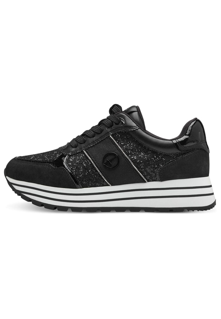 Sneaker Tamaris Sneaker Lederimitat/Textil Schwarz/Weiß