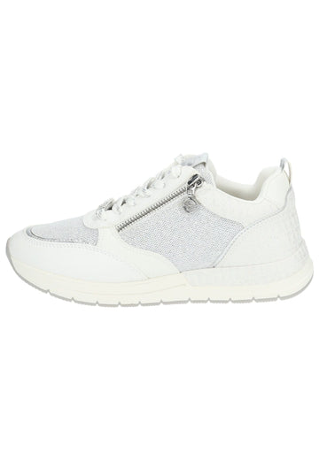 Sneaker Tamaris Sneaker Lederimitat/Textil Weiß Kombi