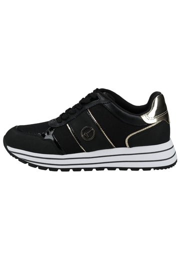 Sneaker Tamaris Sneaker Textil Schwarz/Gold