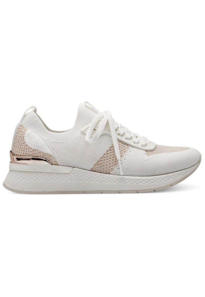 Tamaris Sneaker Textil Weiß/Gold
