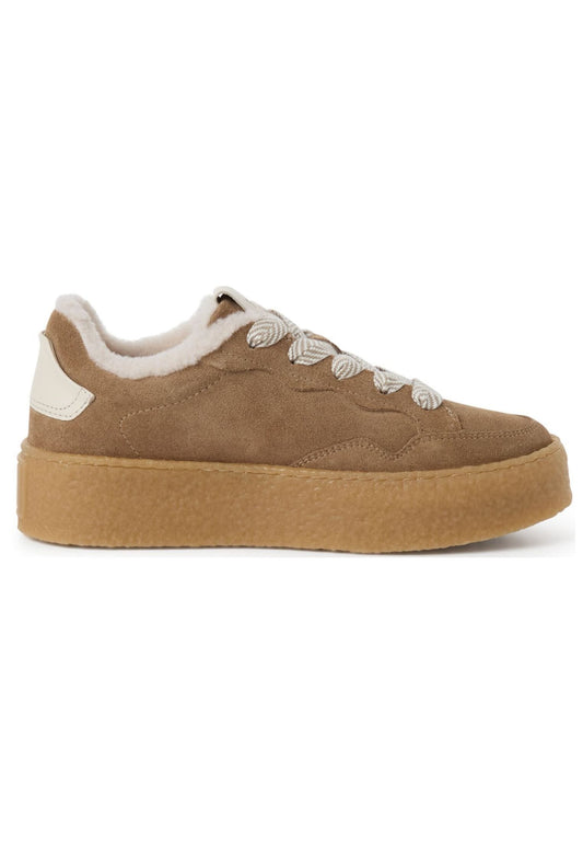Tamaris Sneaker Veloursleder Beige
