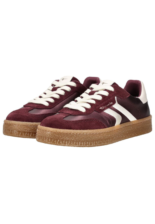 Tamaris Sneaker Veloursleder Bordeaux