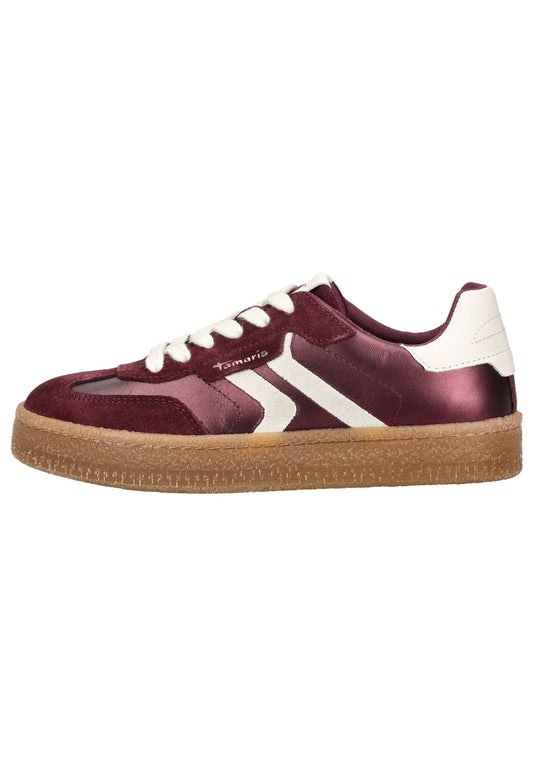 Tamaris Sneaker Veloursleder Bordeaux