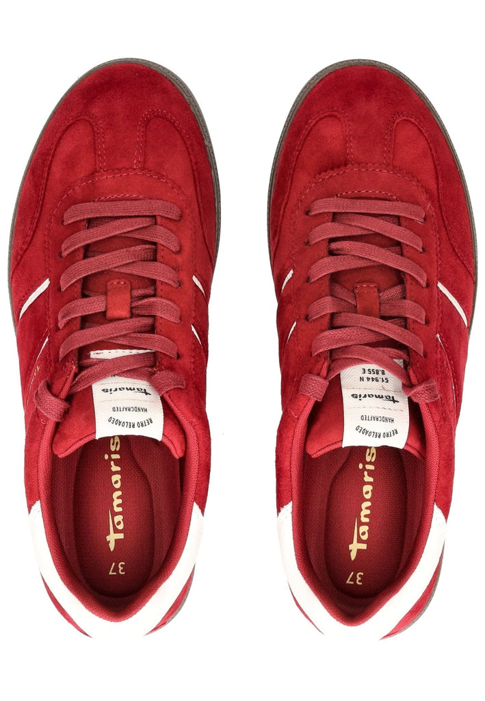 Tamaris Sneaker Veloursleder Merlot