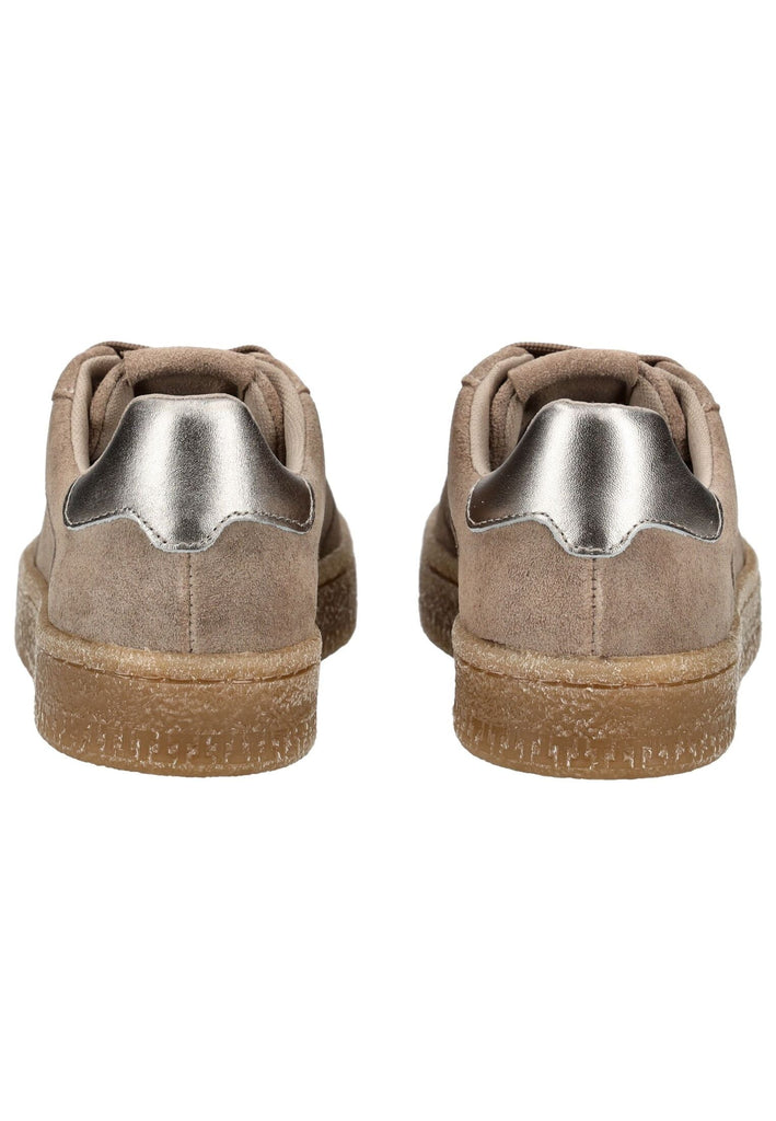 Tamaris Sneaker Veloursleder Taupe