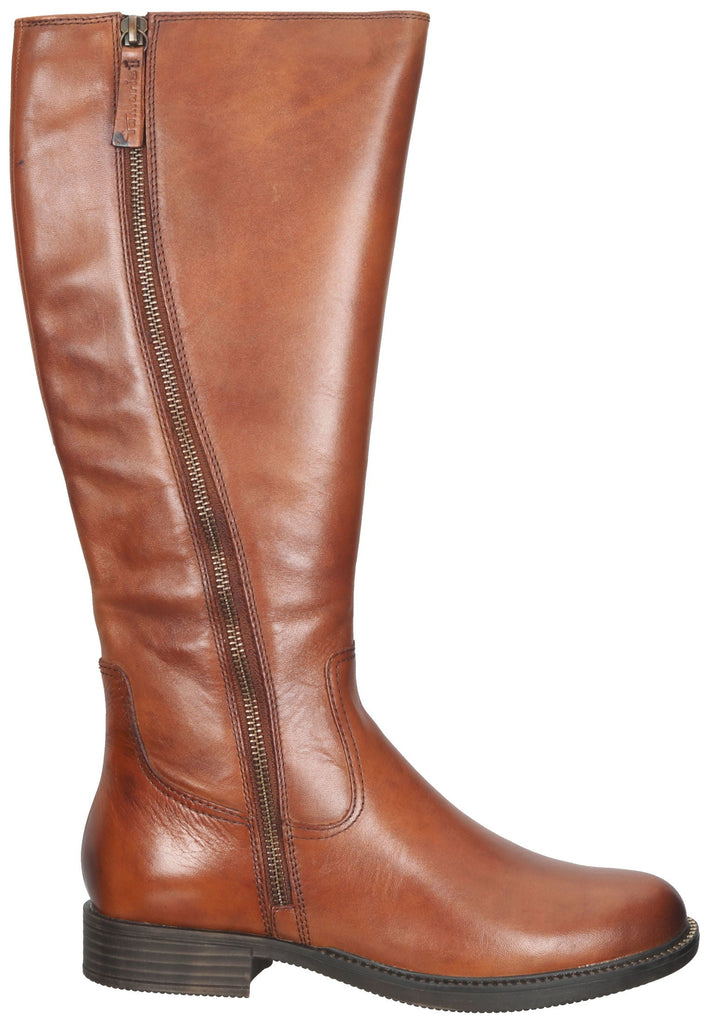 Tamaris Stiefel Leder Cognac