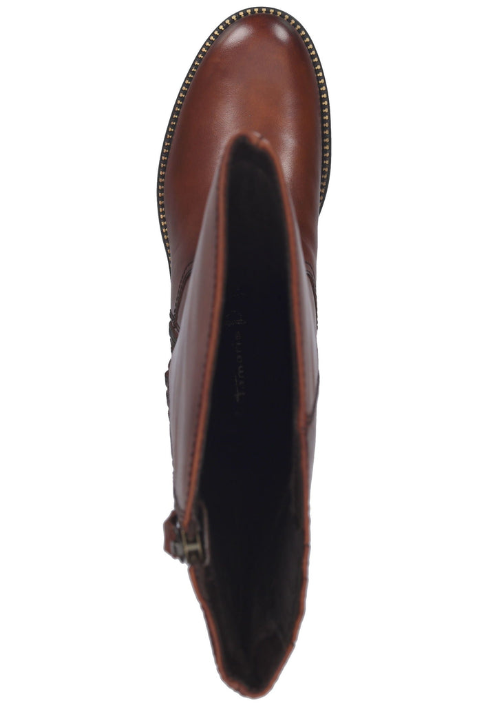 Tamaris Stiefel Leder Cognac