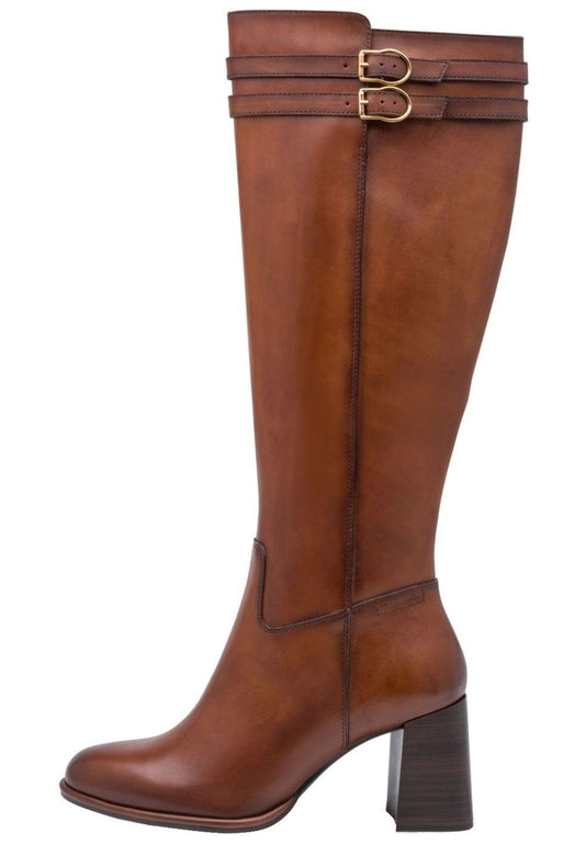 Tamaris Stiefel Leder Cognac