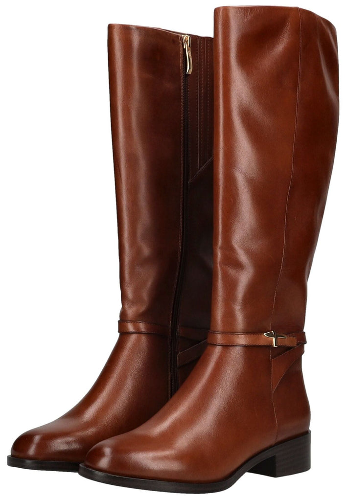 Tamaris Stiefel Leder Cognac Warmfutter