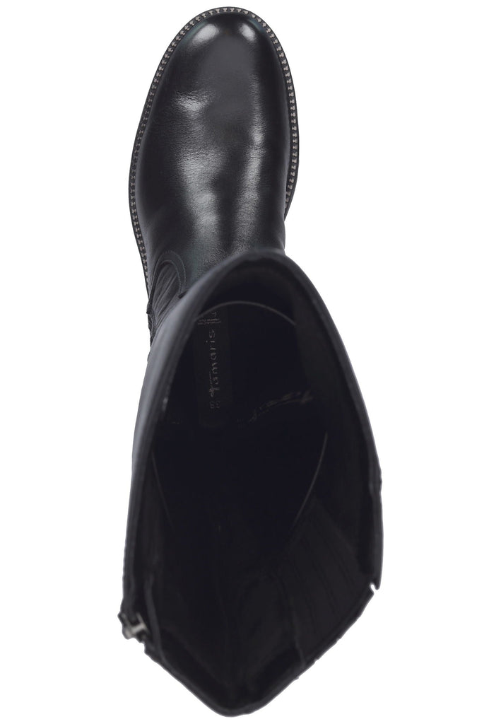 Tamaris Stiefel Leder Schwarz