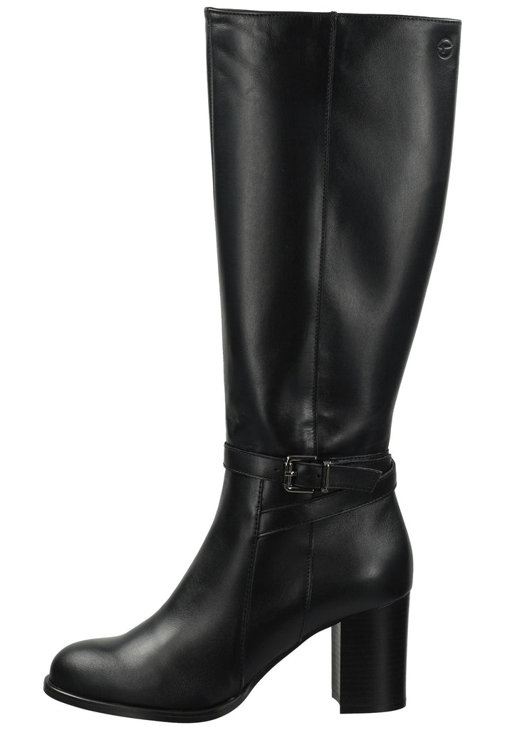 Tamaris Stiefel Leder Schwarz Warmfutter