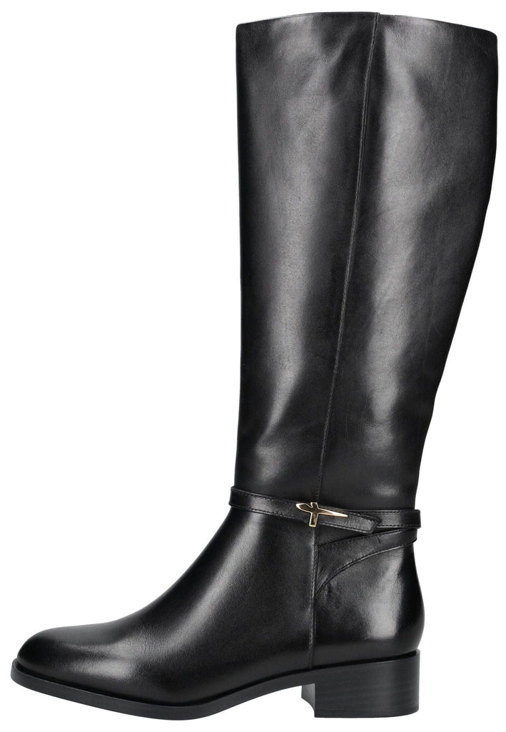 Tamaris Stiefel Leder Schwarz Warmfutter