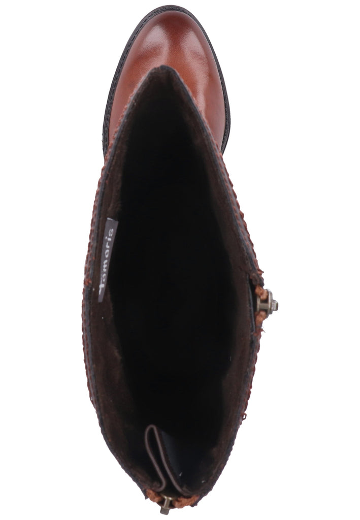 Tamaris Stiefel Leder/Synthetik Cognac