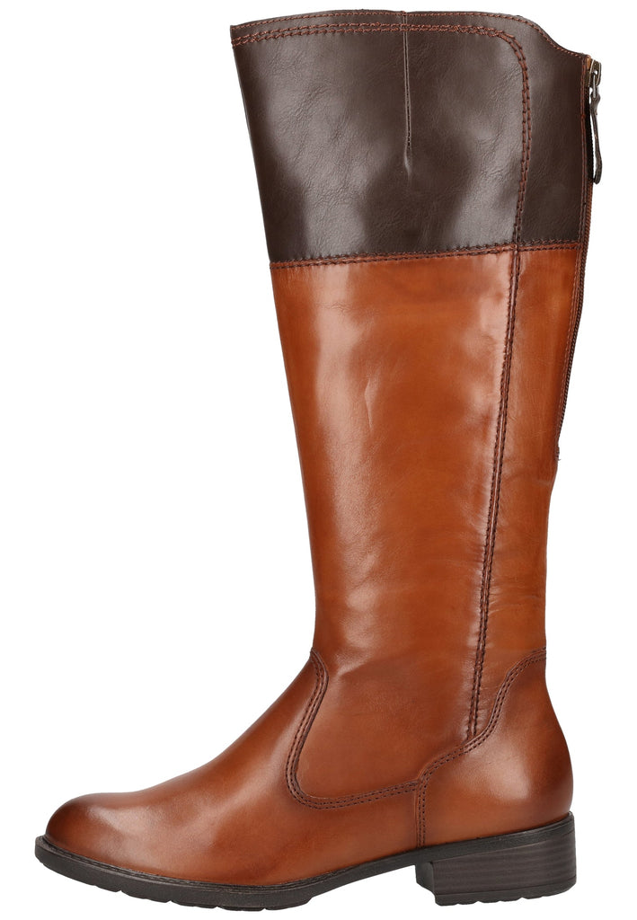 Tamaris Stiefel Leder/Synthetik Cognac