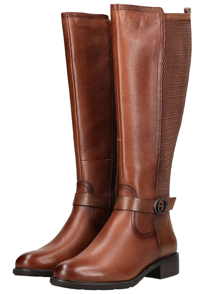 Tamaris Stiefel Leder/Synthetik Cognac