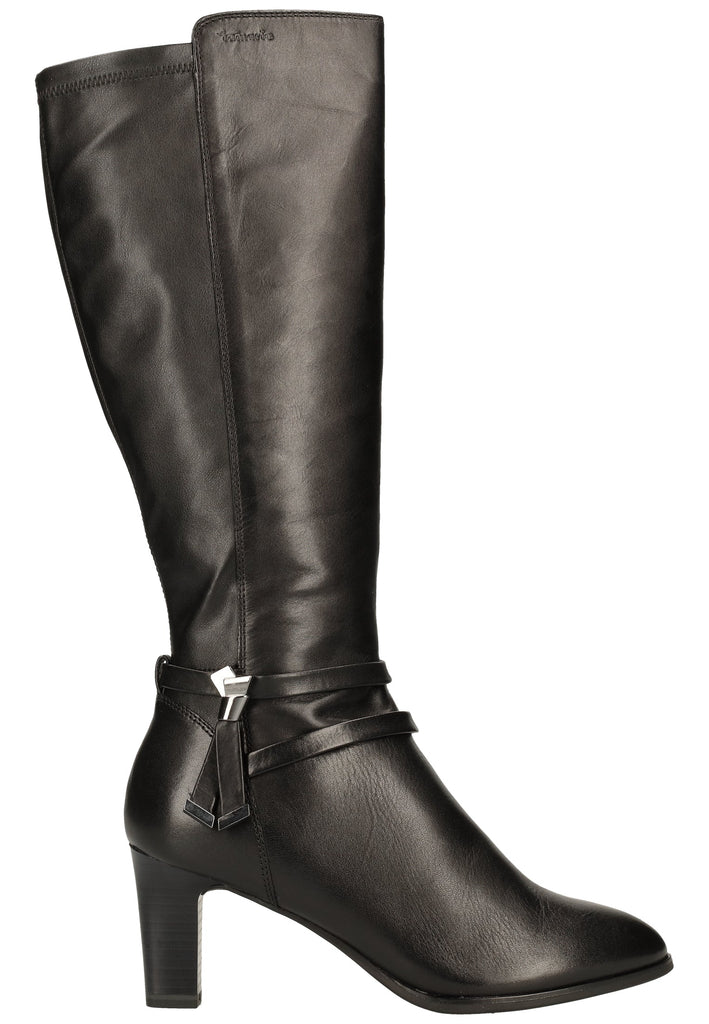 Tamaris Stiefel Leder/Synthetik Schwarz