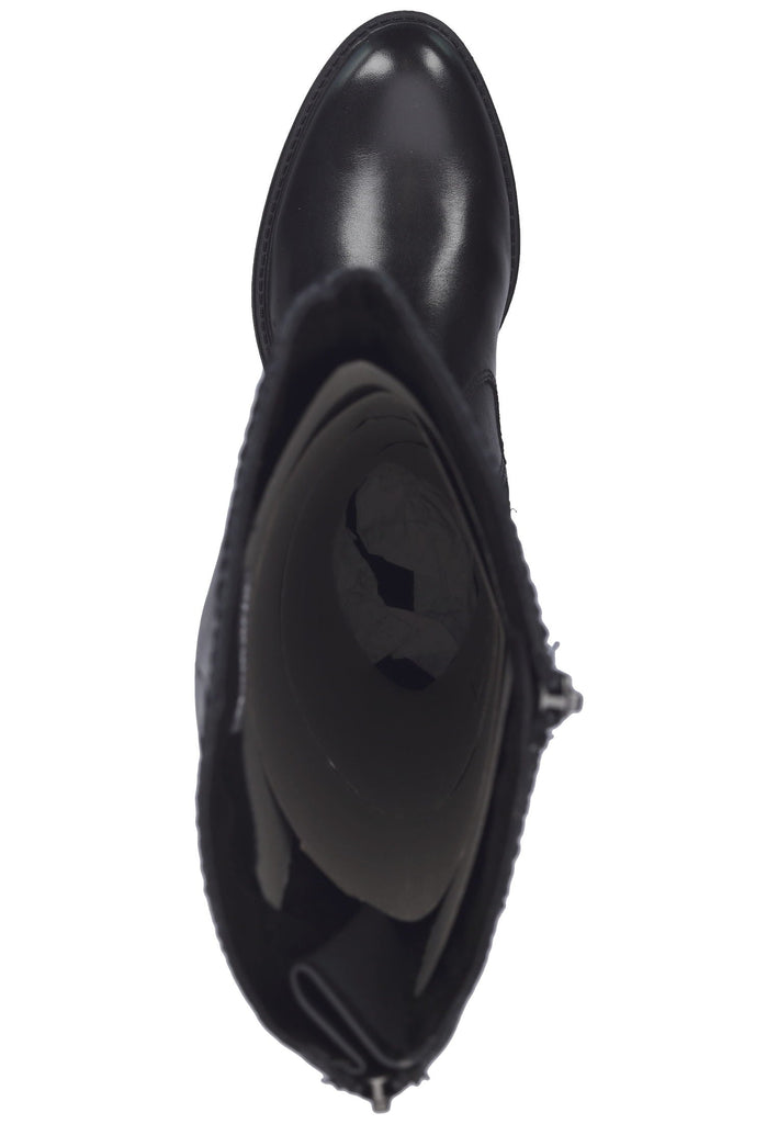 Tamaris Stiefel Leder/Synthetik Schwarz