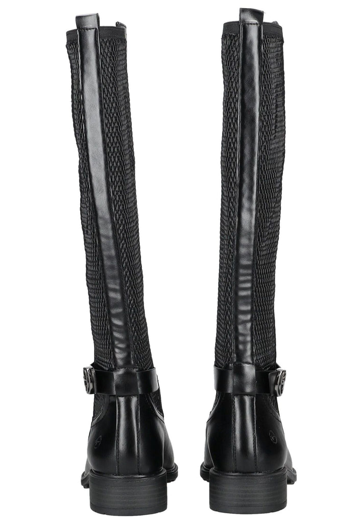 Tamaris Stiefel Leder/Synthetik Schwarz