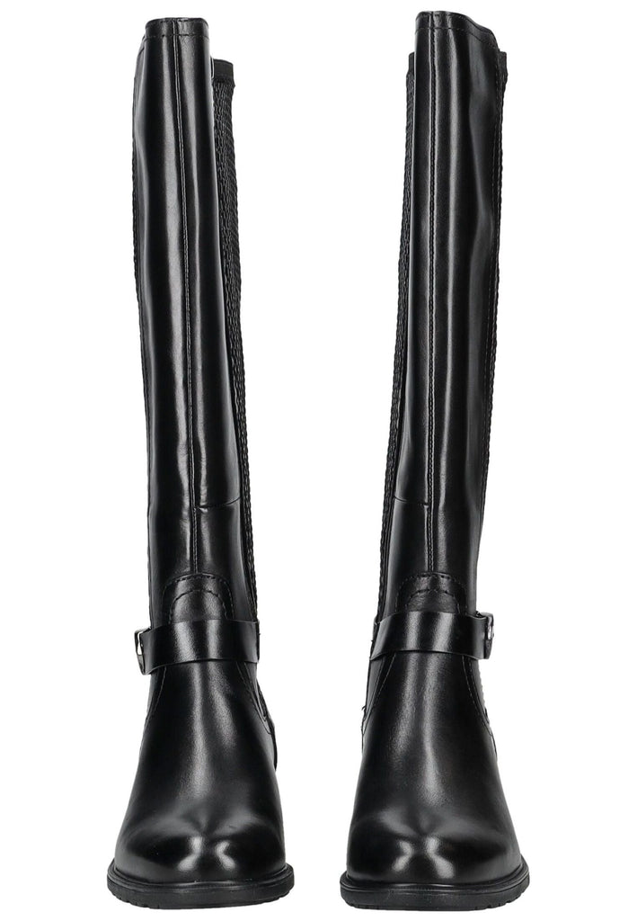 Tamaris Stiefel Leder/Synthetik Schwarz