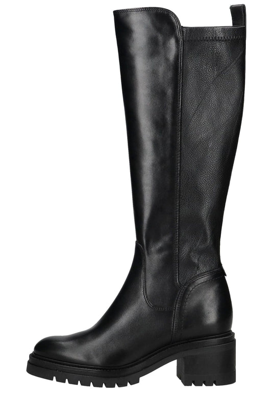 Tamaris Stiefel Leder/Synthetik Schwarz