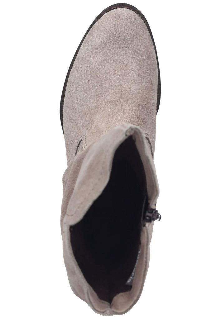 Tamaris Stiefel Leder Taupe Warmfutter