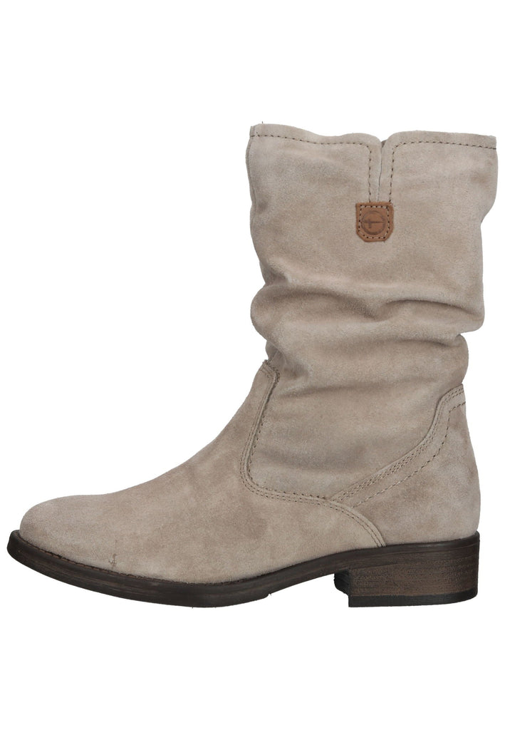 Tamaris Stiefel Leder Taupe Warmfutter