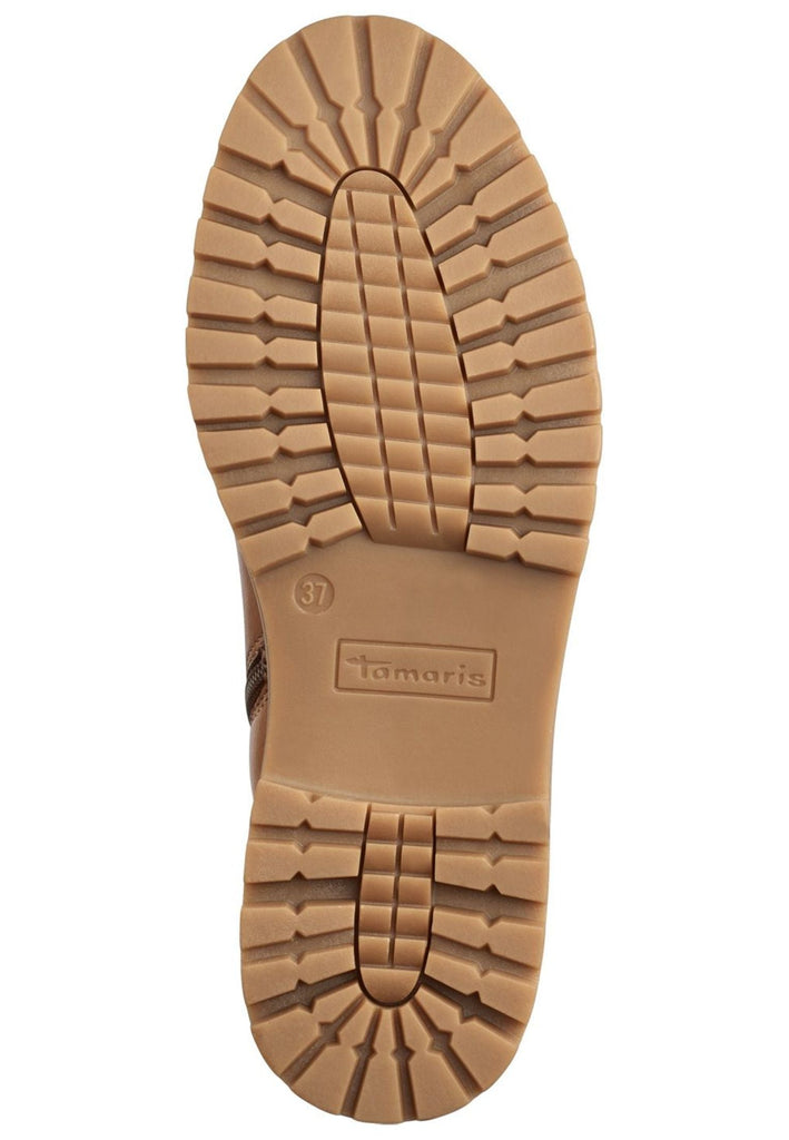 Tamaris Stiefel Leder/Textil Camel Warmfutter