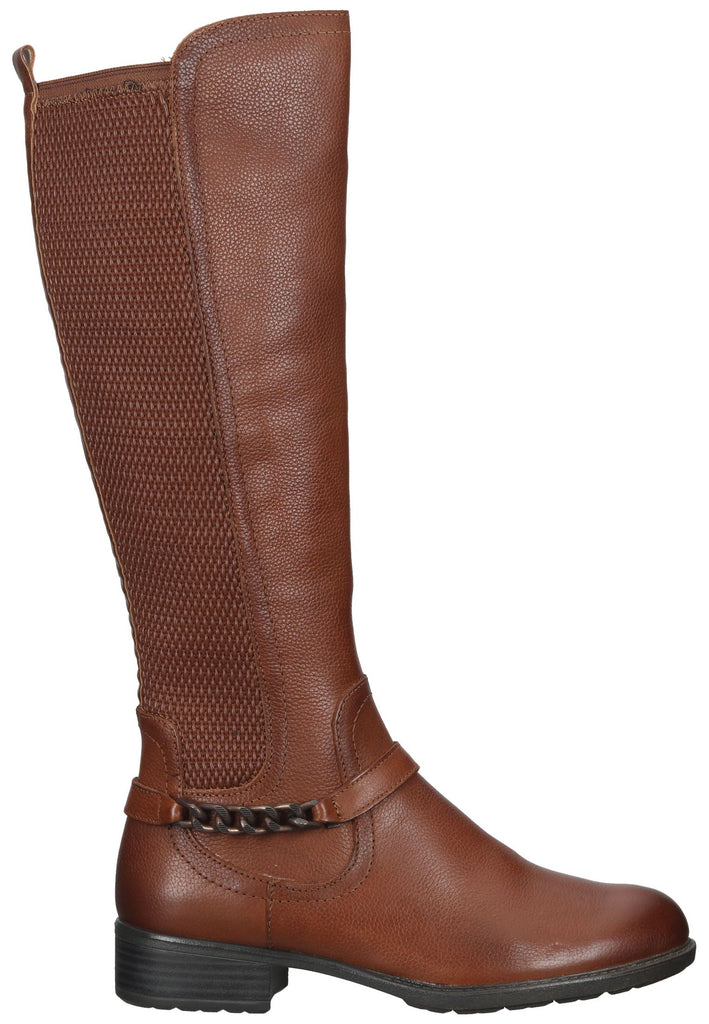 Tamaris Stiefel Leder/Textil Cognac