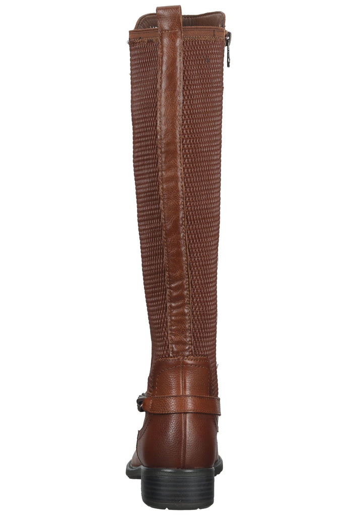 Tamaris Stiefel Leder/Textil Cognac