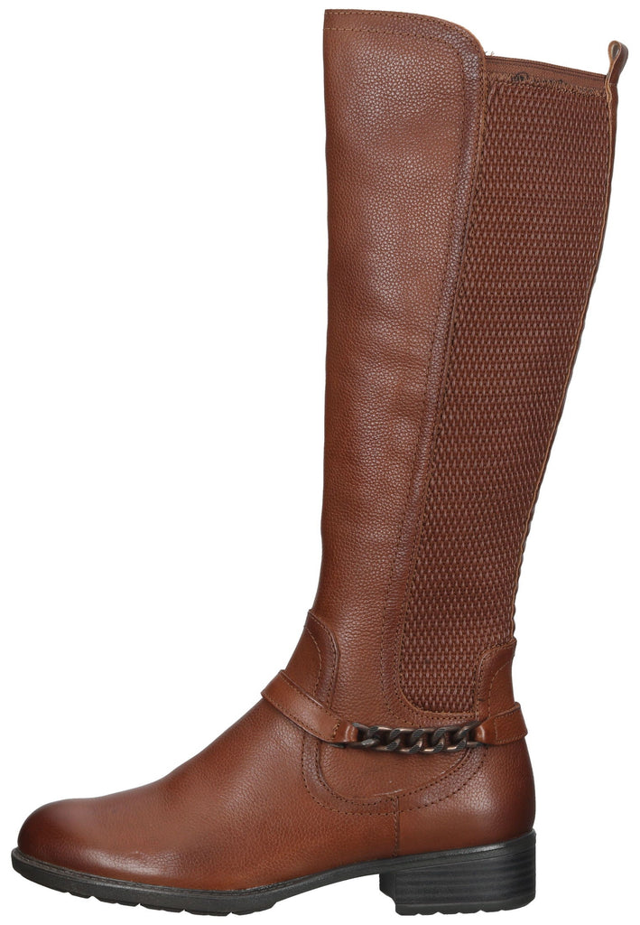 Tamaris Stiefel Leder/Textil Cognac