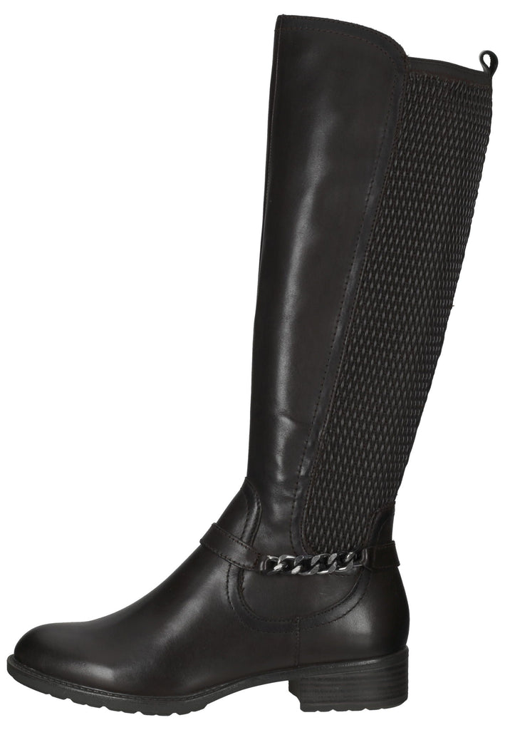 Tamaris Stiefel Leder/Textil Mocca